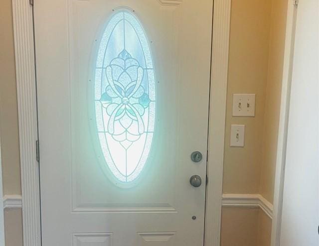 entryway with a wealth of natural light