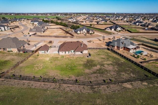 bird's eye view featuring a residential view