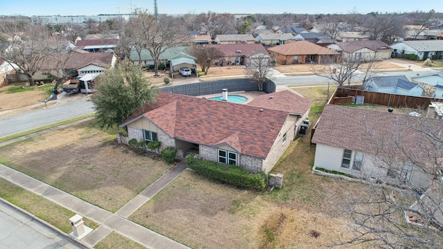 bird's eye view featuring a residential view