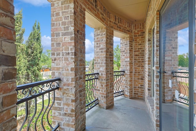 view of balcony