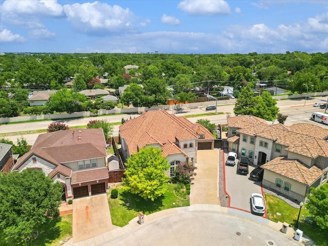 bird's eye view featuring a residential view