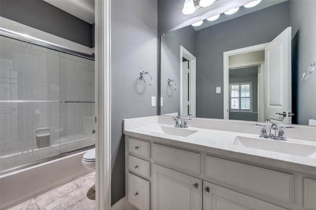 9804 Bitterroot Dr, Little Elm, TX 75068 - full bath with double vanity and enclosed tub / shower combo