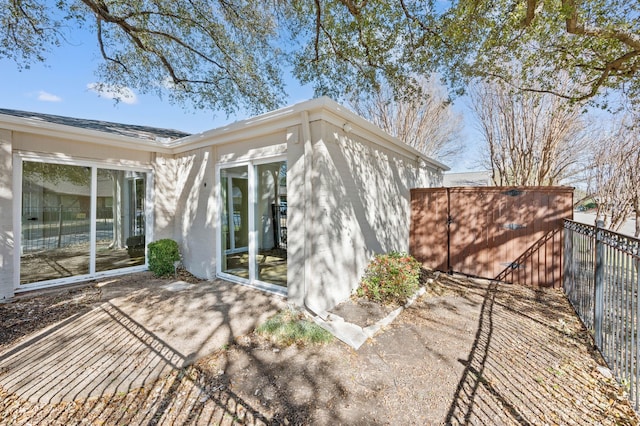 back of house with a patio area