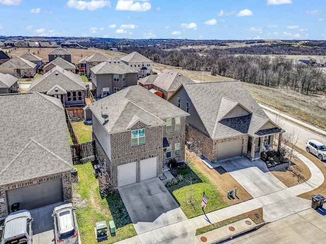 birds eye view of property featuring a residential view