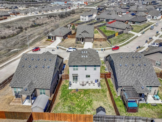 birds eye view of property featuring a residential view