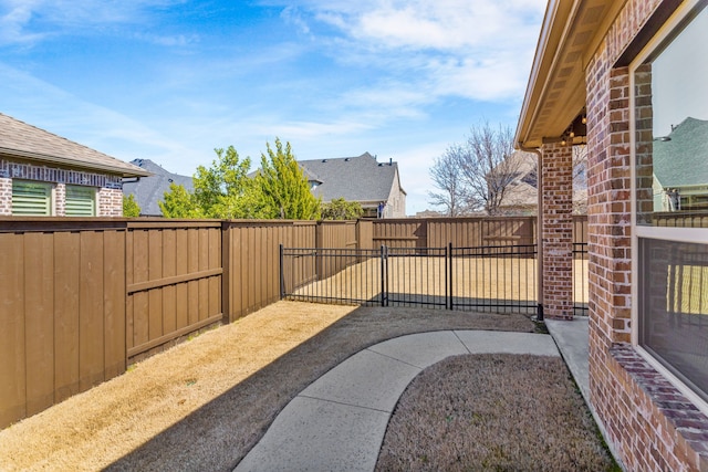 view of patio with a fenced backyard