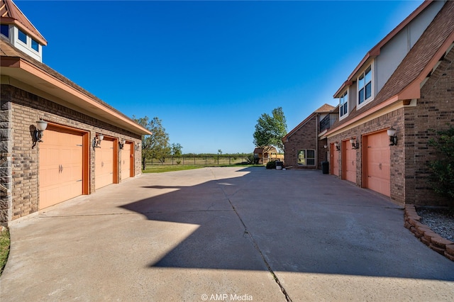 exterior space featuring driveway