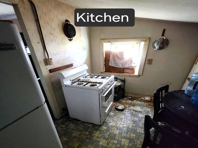 kitchen with white appliances