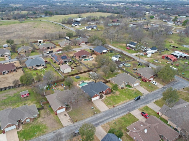 bird's eye view featuring a residential view