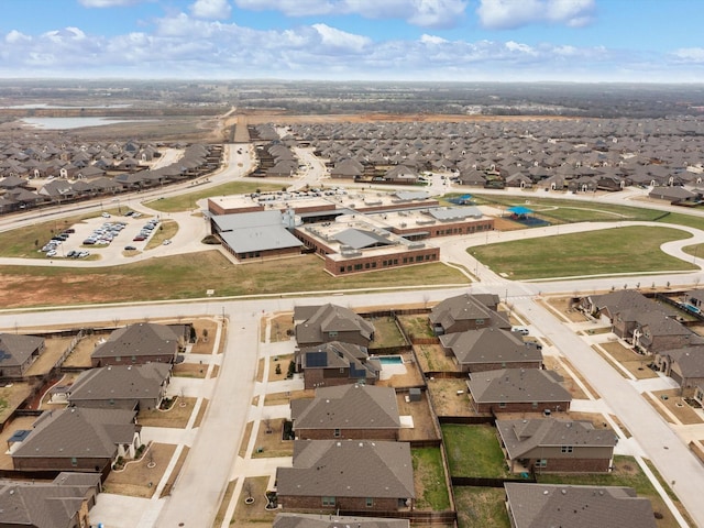 drone / aerial view featuring a residential view