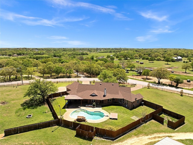 4031 Burleson Retta Rd, Burleson, TX 76028 - aerial view of property and surrounding area featuring a pool area