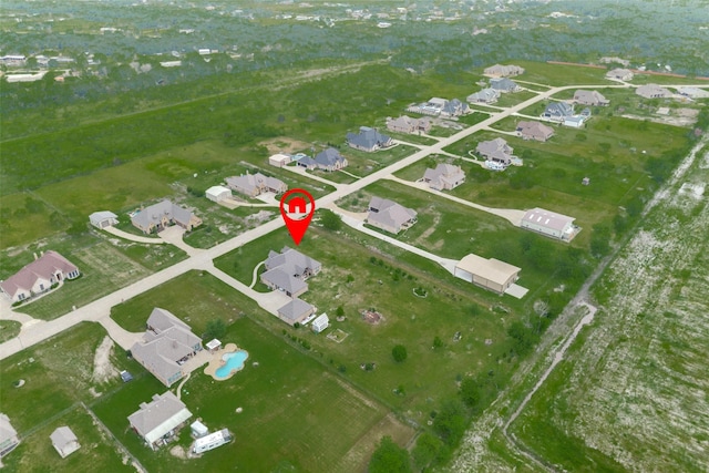 bird's eye view featuring a residential view