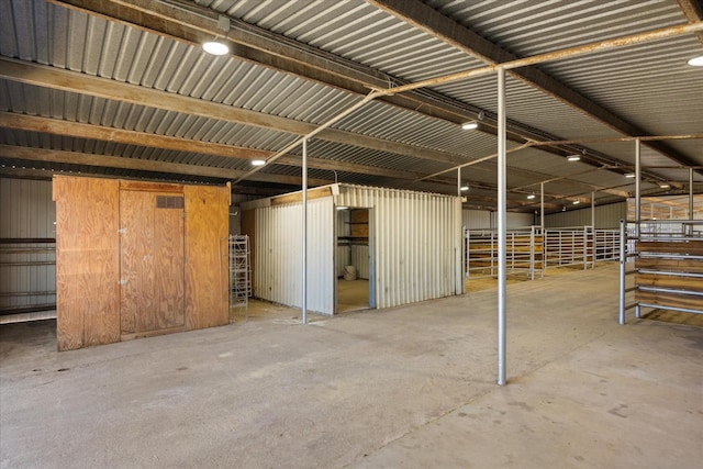 view of horse barn