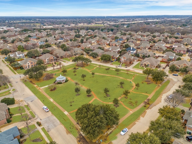 drone / aerial view with a residential view