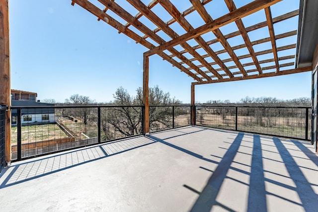 view of patio / terrace with a pergola