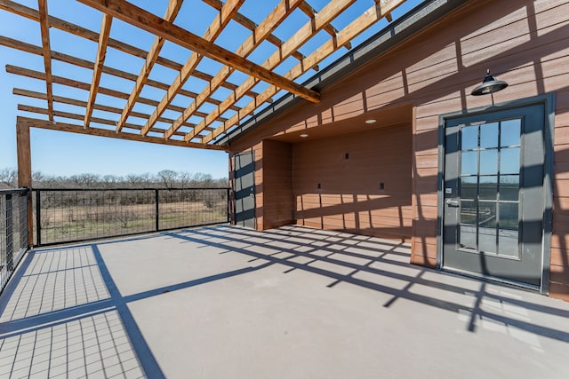 view of patio / terrace with a pergola