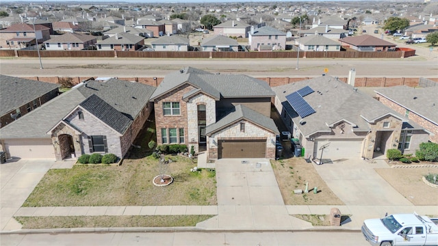 bird's eye view featuring a residential view