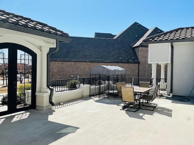 view of patio with outdoor dining space