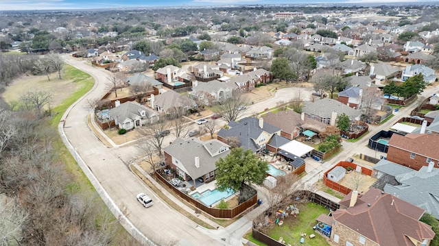 drone / aerial view featuring a residential view