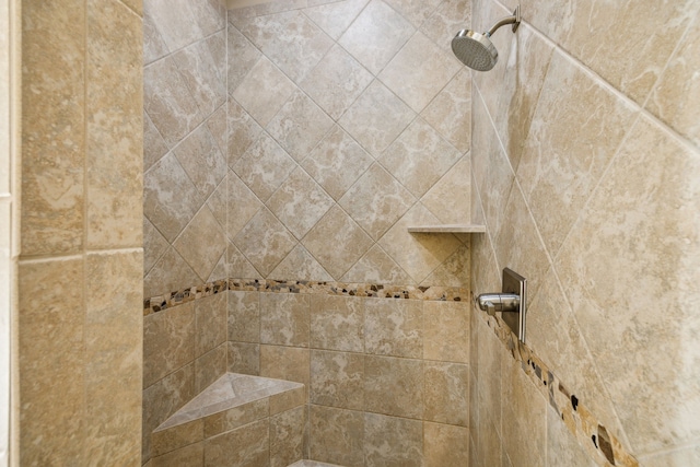 full bath with tiled shower