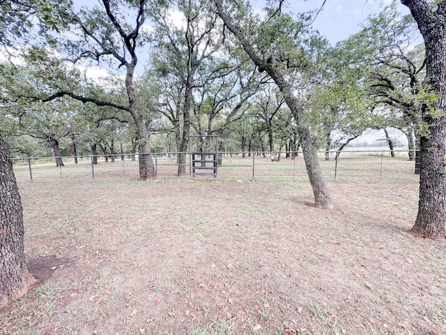 view of yard with a gate and fence