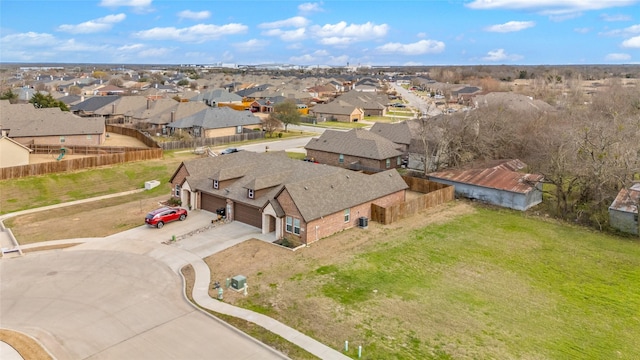 drone / aerial view featuring a residential view