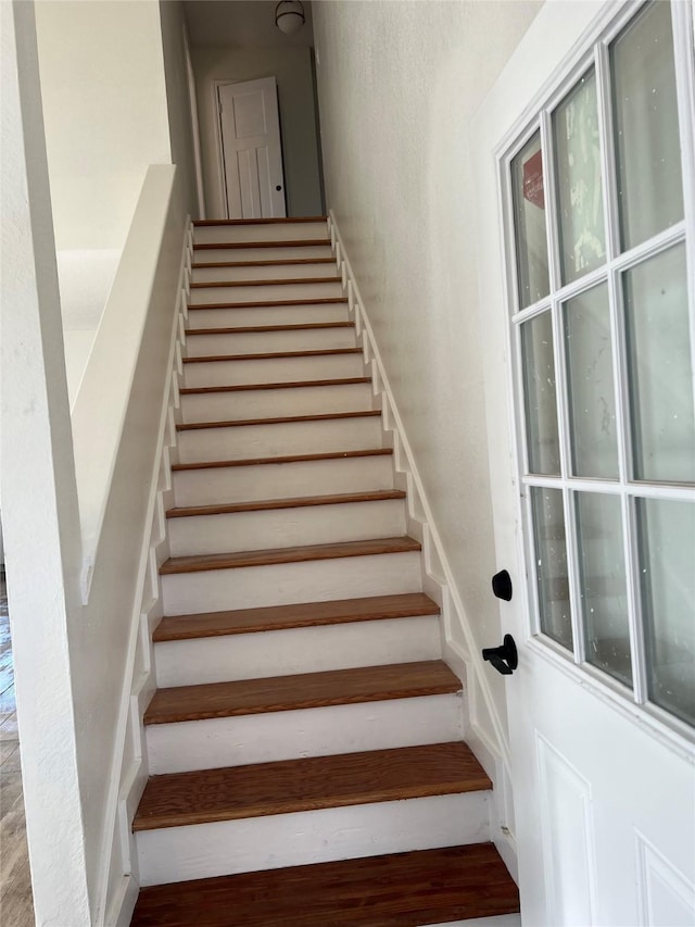 view of stairs