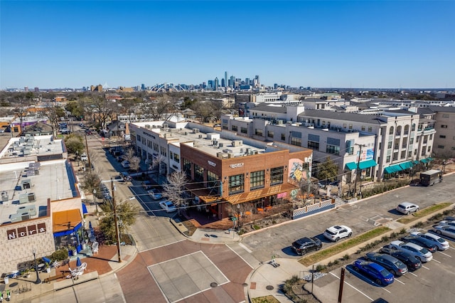 birds eye view of property featuring a view of city