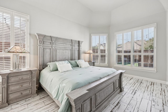 bedroom with baseboards