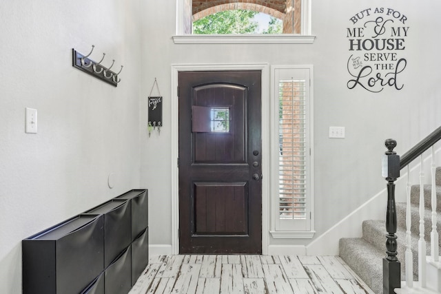 foyer entrance with stairs