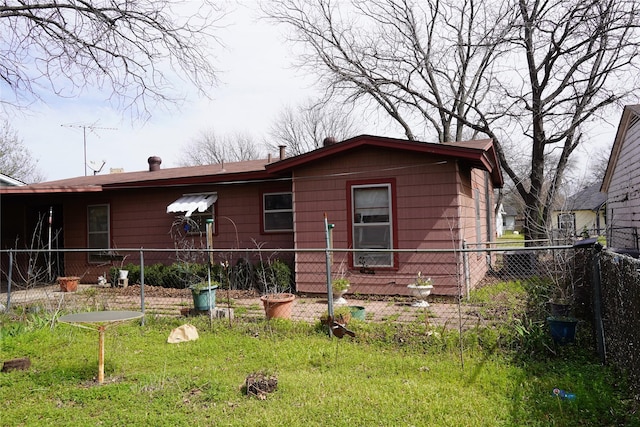 view of property exterior with fence