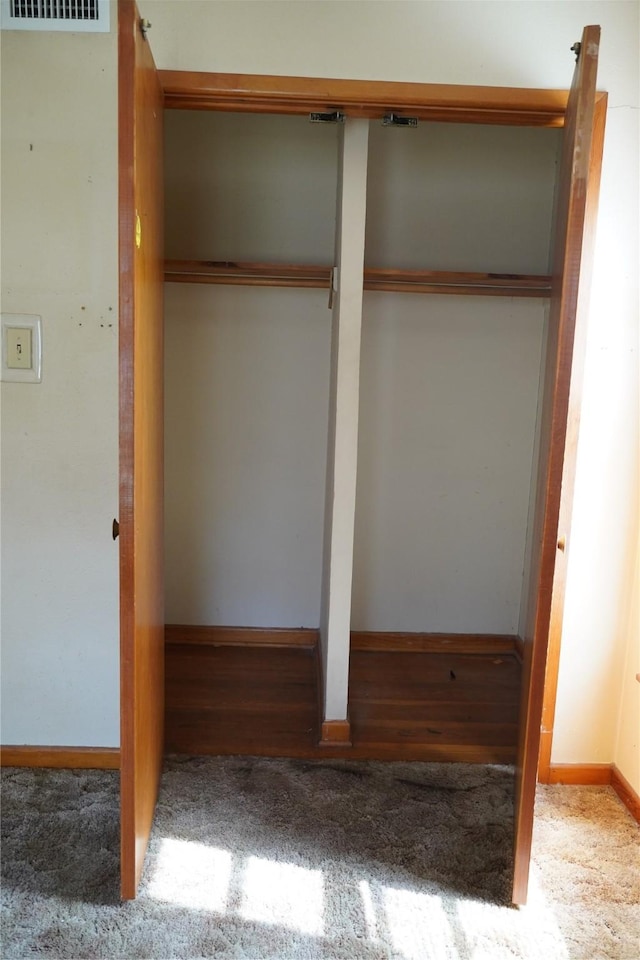 closet with visible vents