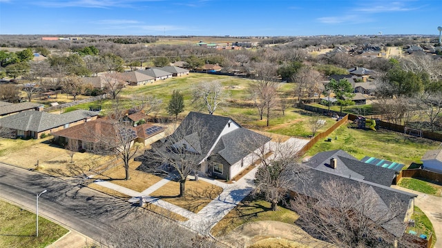 bird's eye view featuring a residential view