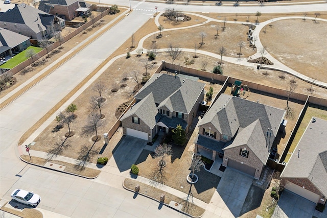 birds eye view of property featuring a residential view