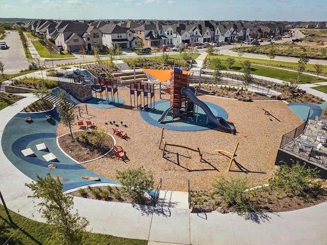 drone / aerial view featuring a residential view