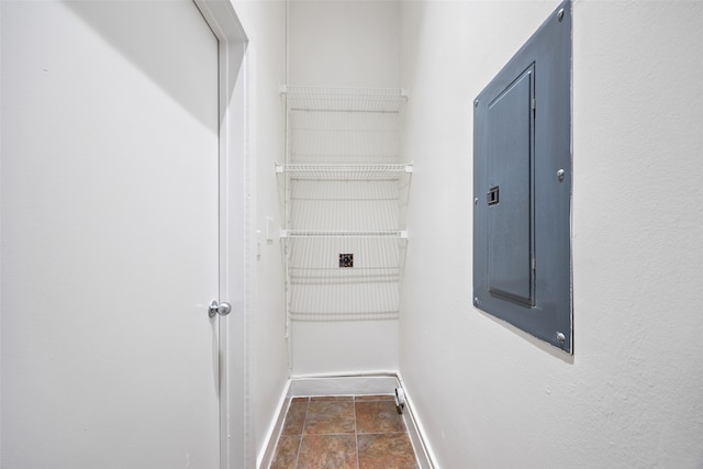 walk in closet with electric panel