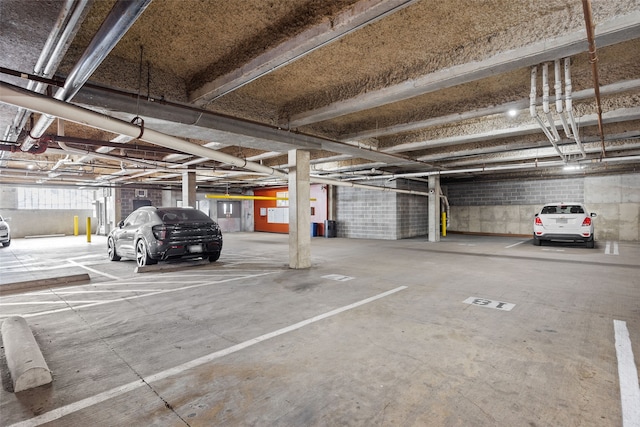 view of parking deck