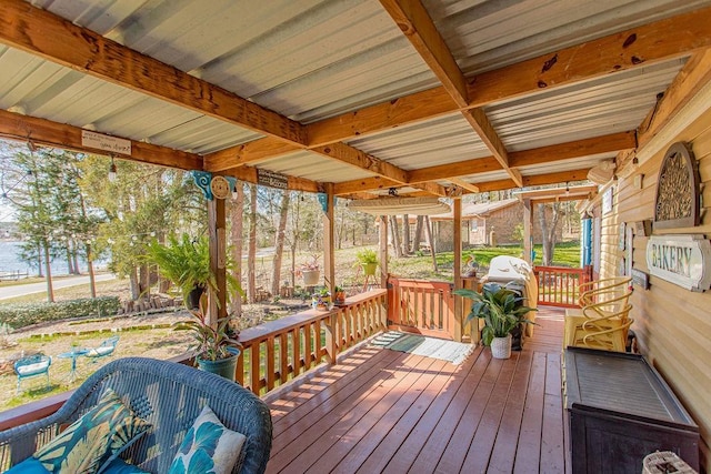 505 County Road 3420, Hawkins, TX 75765 - view of wooden terrace