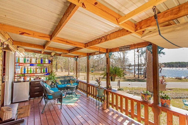 505 County Road 3420, Hawkins, TX 75765 - view of wooden terrace