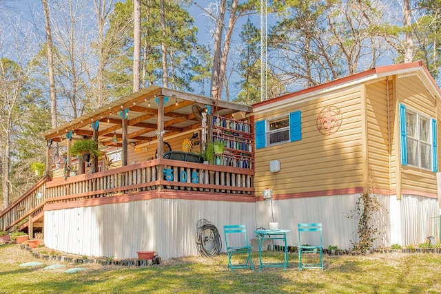505 County Road 3420, Hawkins, TX 75765 - view of property exterior with central AC and a wooden deck