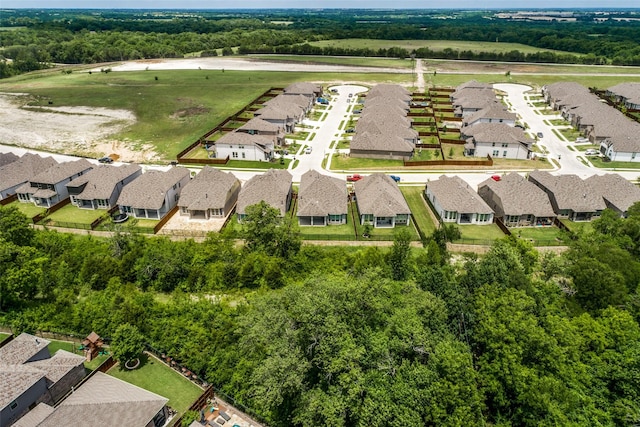 bird's eye view featuring a residential view