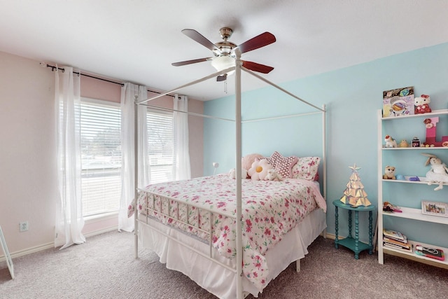 1721 Plummer Dr, Rockwall, TX 75087 - bedroom with carpet floors, multiple windows, and ceiling fan