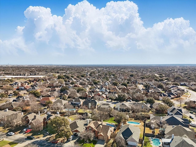 birds eye view of property featuring a residential view