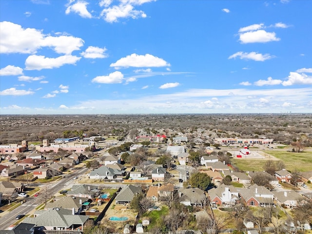 bird's eye view featuring a residential view