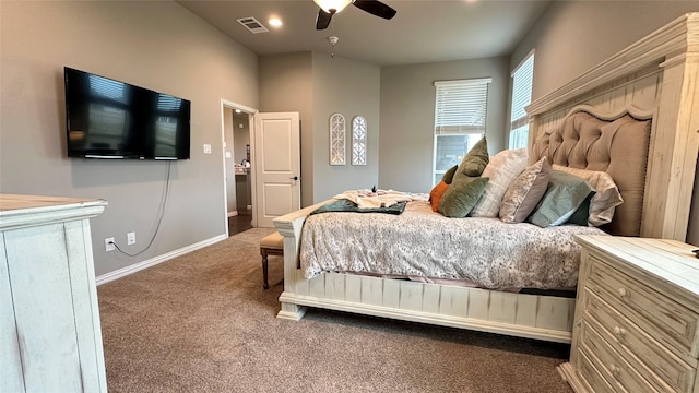 213 Stuart St, Paradise, TX 76073 - bedroom with carpet and a ceiling fan