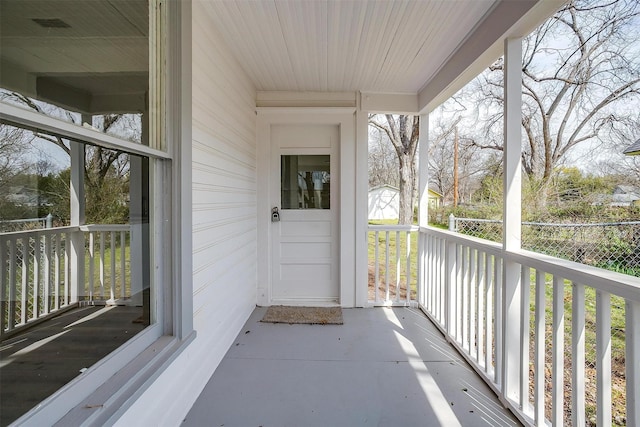 balcony with a porch