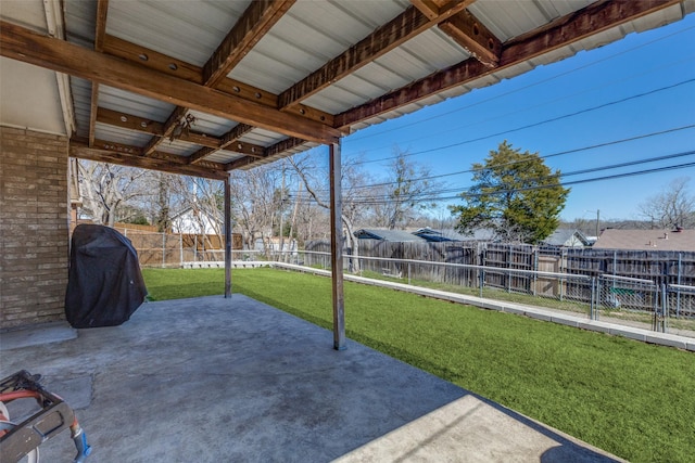 view of patio / terrace featuring a fenced backyard