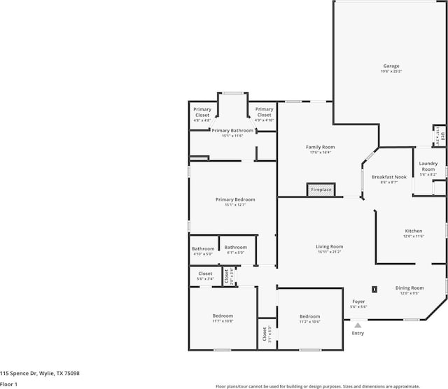 115 Spence Dr, Wylie, TX 75098 - floor plan
