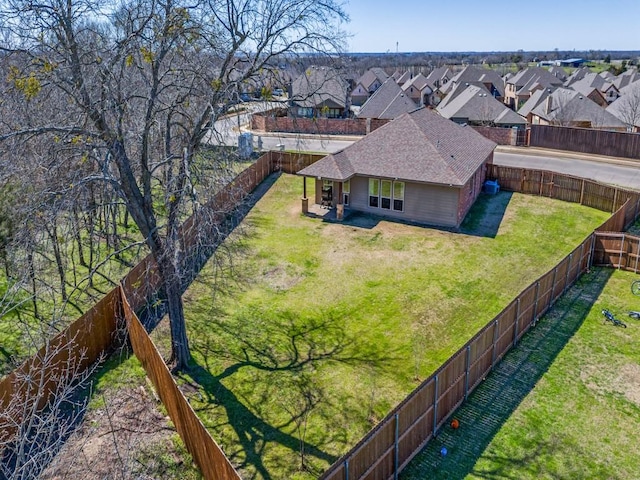 drone / aerial view featuring a residential view