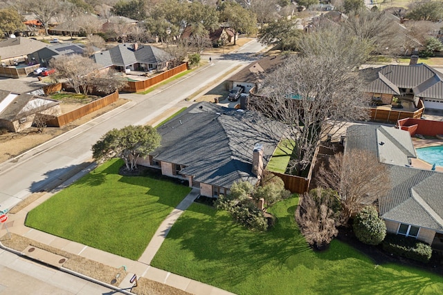 birds eye view of property featuring a residential view